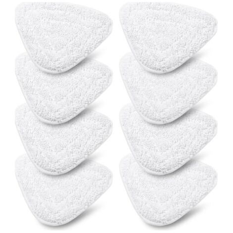 Set con 8 coperture di sostituzione per pulitore a vapore Vileda Steam e Vileda Steam Plus, accessorio spazzola microfibra compatibile con Vileda Steam, lavabile in lavatrice (1/4)
