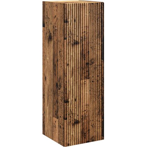 vidaXL Wall-mounted Bathroom Cabinet Old Wood 33 x 34.5 x 60 cm