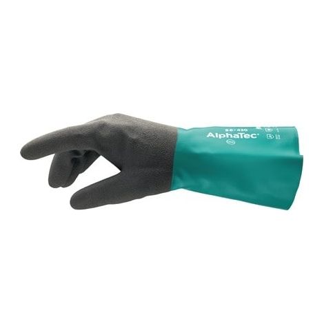 ANSELL Chemiehandschuh AlphaTec 58-430 Gr.9 grün/grau EN 388,EN 374,EN 1149 Kat.III (1/2)