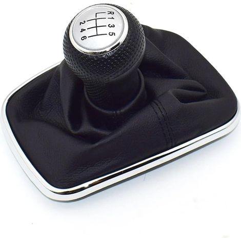Pommeau de levier de vitesse VW pour Golf 4 IV MK4, GTI R32, Bora, Jetta, 5 vitesses, cadre noir, soufflet de levier de vitesse 1999-2004, 23 mm (6 vitesses B)