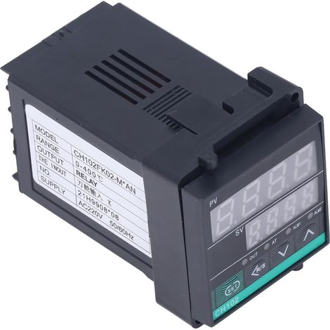 Régulateur de température PID Thermostat numérique intelligent type K CH102FK02-MxAN AC220V (1/5)