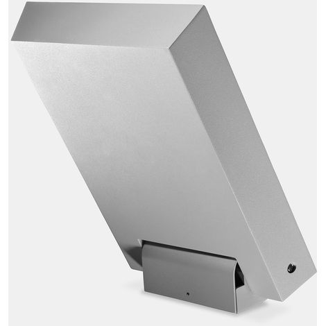 LedsC4 Blade - Aplique de Pared Exterior LED 14.4W y 1170lm con Luz Neutra 4000K. Diámetro 15cm. Estructura de Aluminio. Uso Exterior IP66. Color Gris
