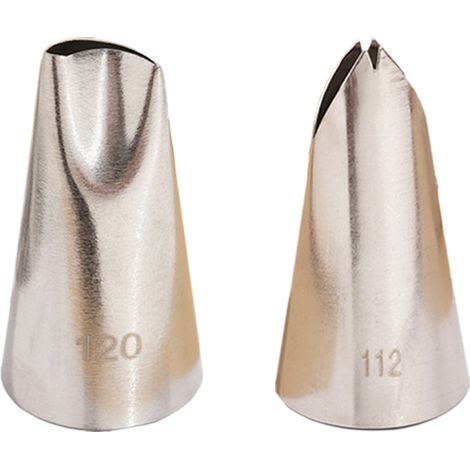 Douille À Décorer Gâteau - Douille En Acier Inoxydable Sans Soudure - Pour Glacage Et Décoration Pâtissière - Lot De 1 (1/5)