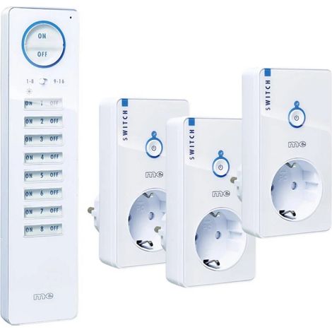 [NEUWERTIG] B-Ware M E Modern Electronics Funk Signalgerät Fernbedienung Schalter System Cuveo Weiß