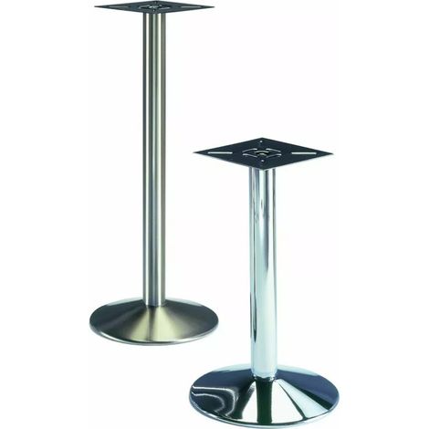 Pied de bistrot lesté ø 80 mm - MANART - Hauteur 730 mm. ø maximum de plateau 900 mm. - Chromé