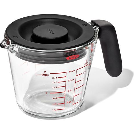 Oxo Good Grips Caraffa Graduata Vetro 500 ml Coperchio (1/5)