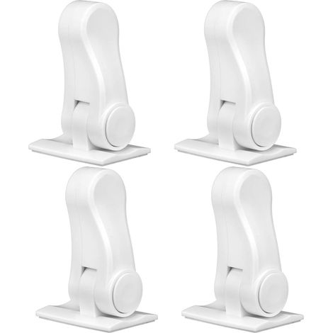 4-teiliges Sicherheitsschloss, Kinder-Schubladenschloss, Türgriff, Schrankschutz, Proofing, Schubladen, Sicherheitsschloss Für Kleiderschrank, Fenster, Türen, Knauf (1/5)