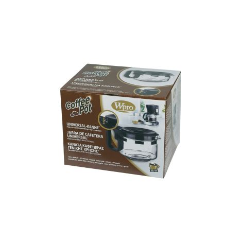 Wpro UCF100 Verseuse en verre 12 à 15 tasses, universelle, réglable en hauteur,
            compatible avec AEG DeLonghi Dicaff Krups Moulinex Philips Saeco Rowenta Severin Solac
            Bauknecht