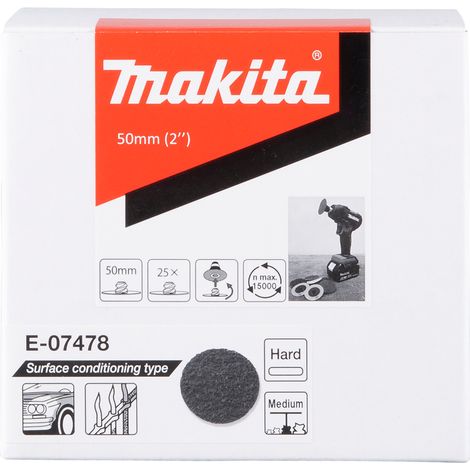 Disque de nettoyage Makita Medium/Hard 50 mm 25 unités