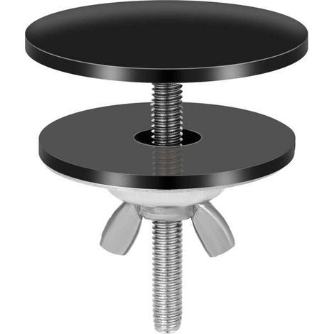 Couvercle Trou Robinet Noir, 5 cm Acier Inoxydable Couvercle Trou Robinet Évier Cache Trou pour Évier Étanche Couvercle Évier Cuisine Noir pour Bouchon de Trou de Robinet d'Évier (1/4)