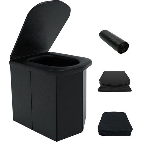 Tragbare Campingtoilette – Faltbar – Leicht – 42 cm Sitzhöhe (1/5)