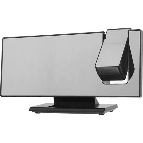 Réveil projecteur pour chambre/bureau, dimensions 18,50 x 9,70 x 4,50 cm, avec lampe projecteur LED, un ensemble. (1/5)