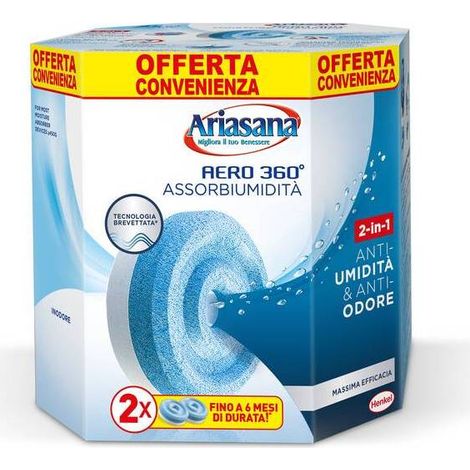 12 x ARIASANA RICARICA AERO 360 TAB INODORE 2X450 G