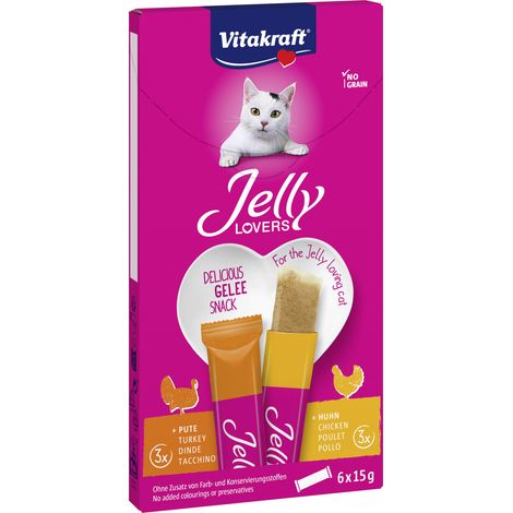 Vitakraft Jelly Lovers Katzensnack Huhn + Pute 6 x 15 g