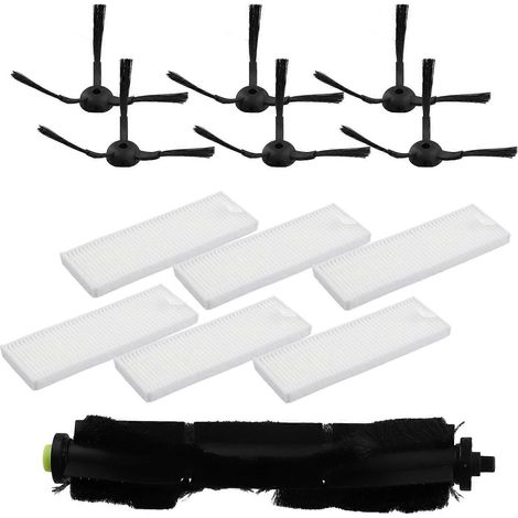 13-teiliges Set Ersatzteile für Rollenbürsten, Filter und Seitenbürsten für Qihoo 360 S10 X100 Max Saugroboter