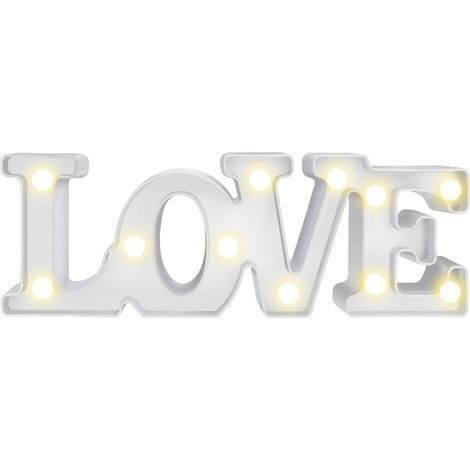 Veilleuse mignonne créative LED LOVE, confession et proposition de mariage, commémoration de couple, décoration de vacances, pose de pièce, éclairage d'ambiance innovant, cadeau d'anniversaire, cadeau (1/5)