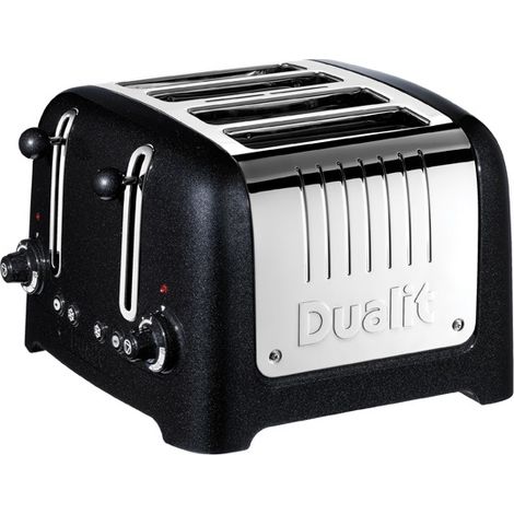 Toaster 4 Scheiben Schwarz & Edelstahl - Lite - 46225 - Dualit