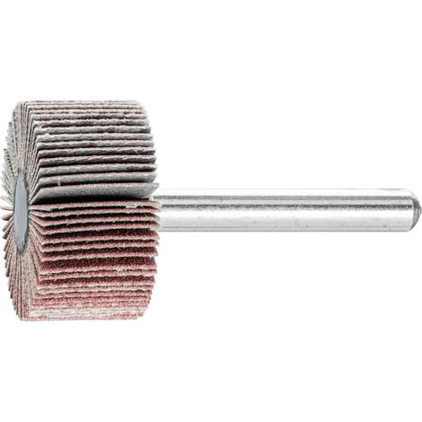 PFERD TOOLS Korund Fächerschleifer F Ø 30x15 mm Schaft-Ø 6 mm A180 für Feinschliff und Finish 10 Stk (1/4)