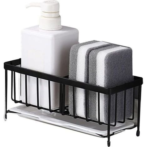 Sponge Holder Cuisine Rack Sponge Holder for Sinier Kitchen Sink Organisateur Anti-Rust Singe Spongers Scurbers Soap (1/5)