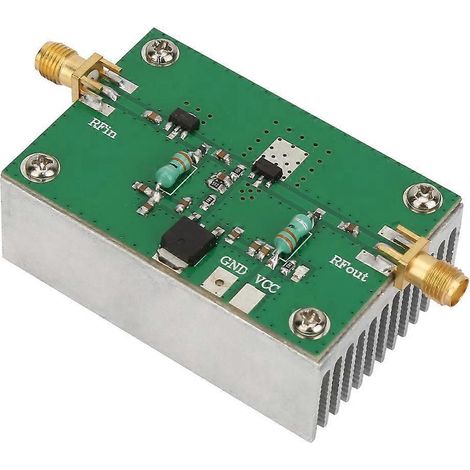 Amplificateur RF à large bande à faible consommation (1–512 MHz, 1,6 W) et dissipateur thermique pour radioamateur FM ondes courtes (1/4)