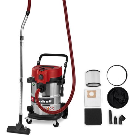 Einhell Nass-Trockensauger TE-VC 5090 SACL (1300 W, 230 mbar Saugleistung, 50 L Behälter, Staubschutzklasse L, HEPA-Filter, Filterreinigung, Automatiksteckdose, inkl. Zubehör)