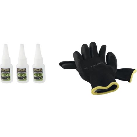 Staloc Sekundenkleber SET Kunststoff - Sofortkleber 4S15 schnellhärtend, 20g transparent - 3 Stück (1/2)