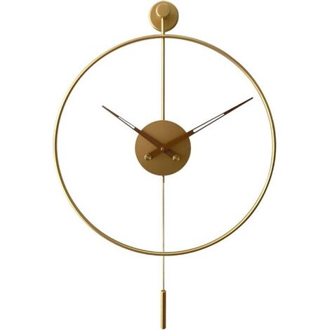 Horloge Murale,Pendule Murales Silencieuse Horloge Moderne Decorative pour Cuisine Chambre Salon Bureau - 50cm (1/4)
