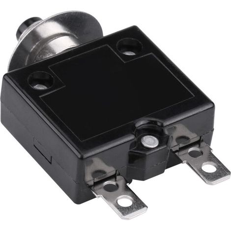Disjoncteur Interrupteur thermique de réinitialisation, 125-250V AC 50V DC Disjoncteur à bouton-poussoir de protection contre les surcharges de courant(10 ampères) (1/4)