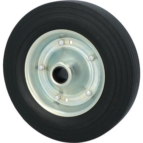Roue de secours pour roue jockey (EAN 8711293053773) - Jante métallique et roue en caoutchouc plein - Roue 200 x 50 mm - Charge maximale de 150 kg (1/5)