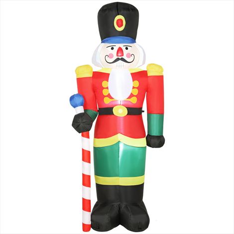Décoration de Noël gonflable Soldat Casse-Noisette 245 cm avec (1/5)