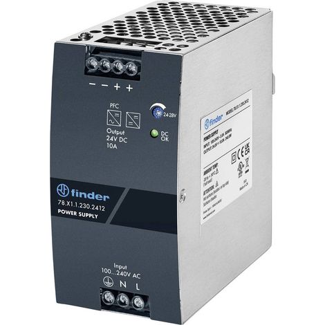 Finder 78.Y1.1.230.2412 Bloc d'alimentation à découpage 20 A 480 W Nbr. de sorties:1 x Contenu 1 pc(s)