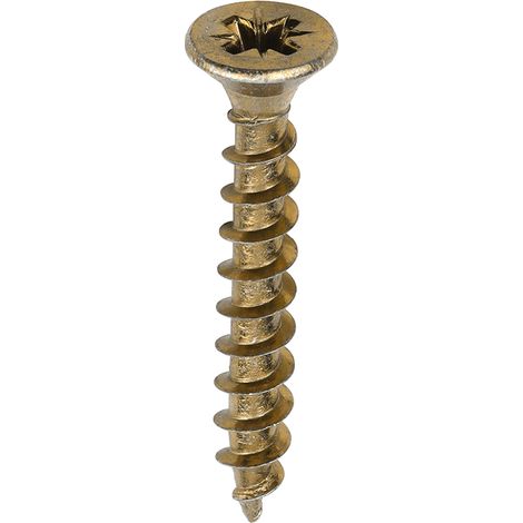 TIMco 5.0 x 35mm Solo Zinc & Yellow Woodscrew Qty 200