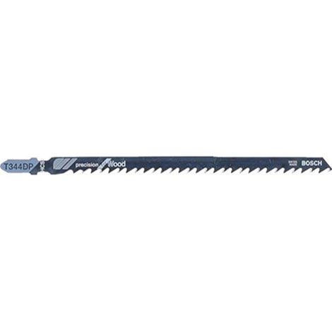 Bosch Professional 5 x Lame per seghetto alternativo T 344 DP Precision for Wood (per Legno tenero, thick workpiece, accessorio Seghetto alternativo)