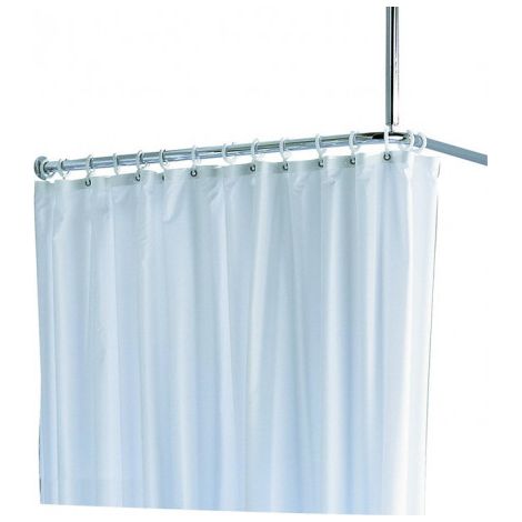 Rideau de douche PLAN bloc bandes 1400 x 2000 mm, truffe, 8 oeillets KEUCO