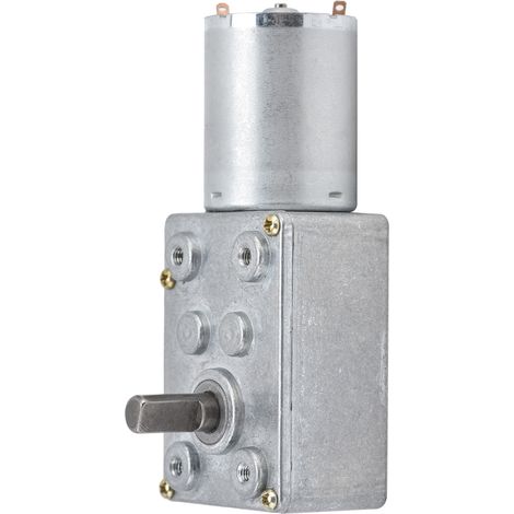 Moteur À Engrenages À Vis Sans Fin - 24 V CC - 62 Tr/Min - Autobloquant - Pour Ouvre-Fenêtres Ouvre-Portes Treuils Mini - 1 Pièce (1/5)