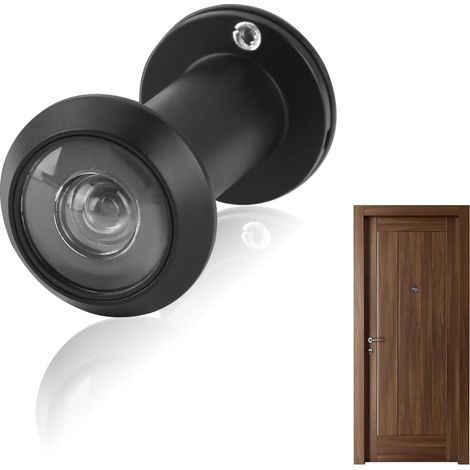 1 Judas De Porte,Acier Inoxydable,Vision 220 Degrés,Couvercle Pivotant,Porte 35-60mm,Maison Bureau Hôtel