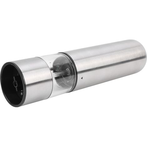 Automatische, batteriebetriebene elektrische Salz- und Pfeffermühle aus Edelstahl (1/5)
