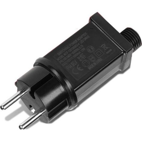 Alimentation LED 12V 12W –Transformateur étanche IP44 pour éclairage extérieur – Adaptateur basse tension pour guirlandes lumineuses (1/4)