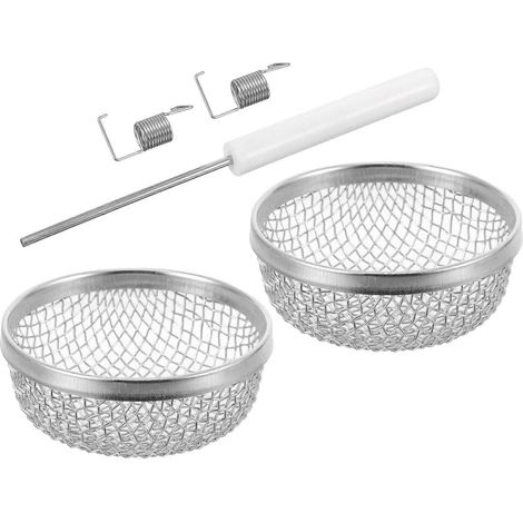 Compatible avec les conduits de ventilation des cuisinières de camping-car, grilles de protection anti-insectes en acier inoxydable (paquet de 2) (1/5)