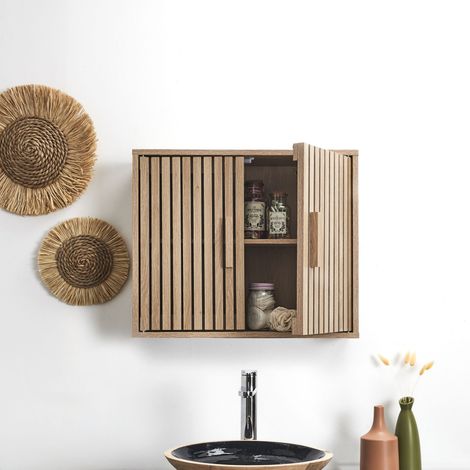 Armoire Murale - HOME DECO FACTORY - Klaus - Marron