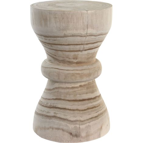 Table d'appoint en pauwlonia coloris naturel - diamètre 27 x Hauteur 44 cm (1/4)