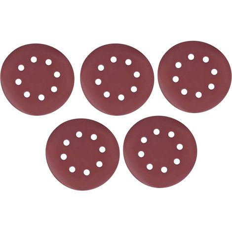 25 disques abrasifs 5 pouces 125 mm 8 trous grains 800 1000 (1/5)