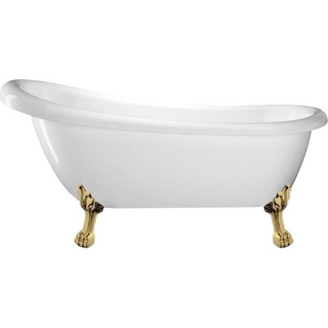 Freistehende Badewanne RICHMOND Löwenfüße GOLD 171