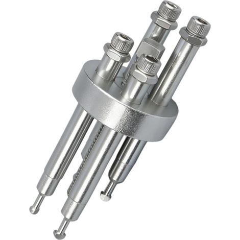 Extracteur de roulement professionnel pour le retrait de poulie de compresseur avec 2 mâchoires et poignée ergonomique automatique (1/5)