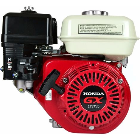 Jardiaffaires – Moteur thermique 163cc GX160 – Puissance 5.5cv à 3600T/mn – Vilebrequin horizontal 19.05mm – Réservoir 3.1L – Lanceur manuel (1/3)