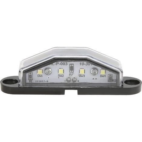 Ej.Life Kennzeichenbeleuchtung, wasserdicht, Kennzeichenbeleuchtung, 4 LEDs, 10, 30 V, IP67, langlebig, wasserdicht, für Anhänger, RV, Van, LKW (1/5)