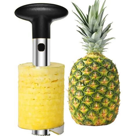 Éplucheur de ananas, extracteur de cœur d'ananas en acier inoxydable, trancheur d'ananas de cuisine (1/5)