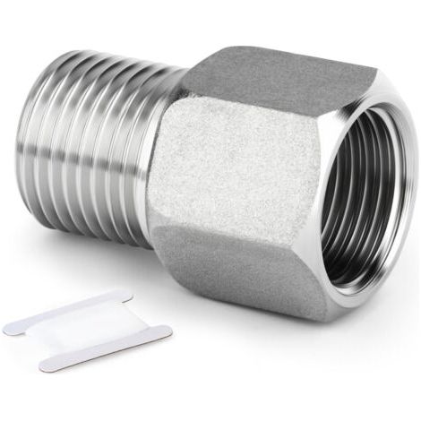 1PCS Raccord de tuyauterie en acier inoxydable 304, Adaptateur hexagonal à rallonge, 1/2\ (1/5)
