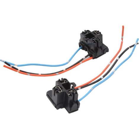 2 conectores de arnés de cableado para bombillas antiniebla H4 de 3 terminales para coche
