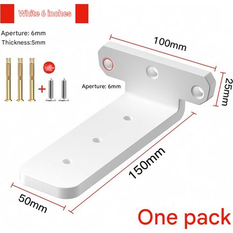 Staffa triangolare a parete, ripiano a scomparsa, telaio di supporto portante, spessore 5 mm, superficie di appoggio spessa 150 mm (1/5)